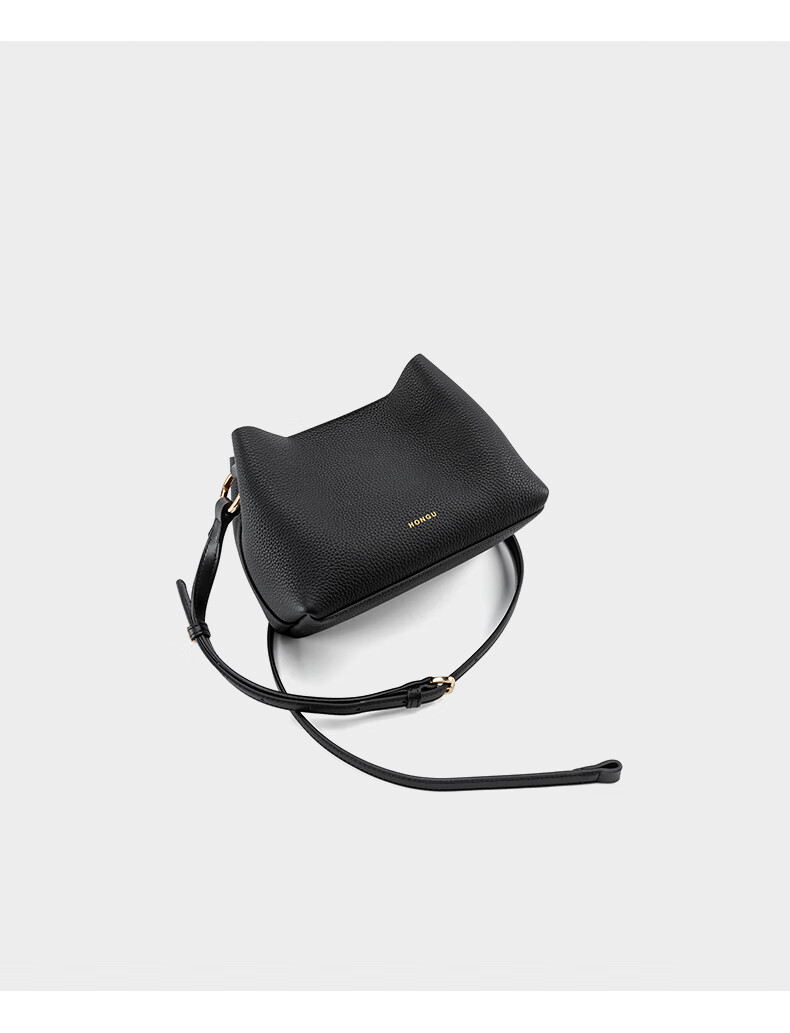 HONGU Women's Handbag, High-Quality Cowhide Leather, Fashionable Shoulder, Handheld And Crossbody Bag, Versatile Bucket Bag, Birthday Gift for Girlfriend 13
