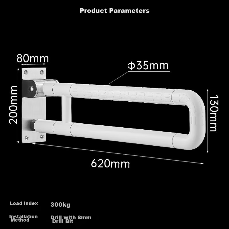 Muvi Barrier-Free Bathroom Toilet Grab Bar, Elderly Safety Handrail, Specialized for Bathrooms And Toilets, Anti-Fall Lifting Aid