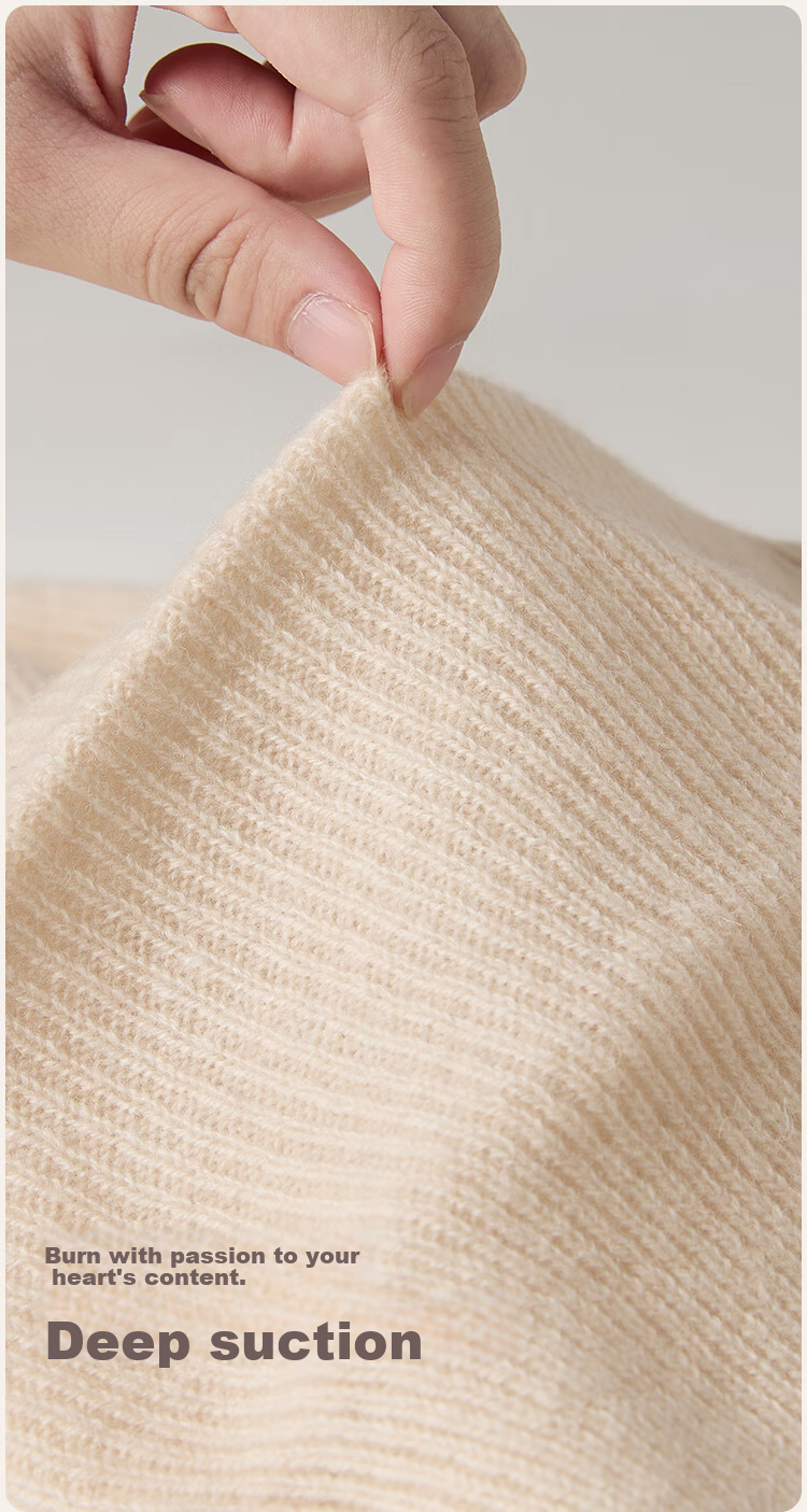 JIUMU Pure Wool Warm Neck Gaiter for Women, Autumn And Winter Thickened Cold-Proof Neck Protector, Winter Outdoor Scarf for Wome 10