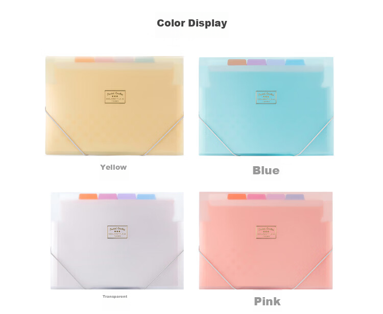 KOKUYO A4 Accordion File Folder, Light Color Cookie Style Student Thin Document Organizer with Elastic Band, 6 Layers 7 Pockets Yellow 1 Piece WSG-DFC70Y3C Digital Full Network Low Price 6