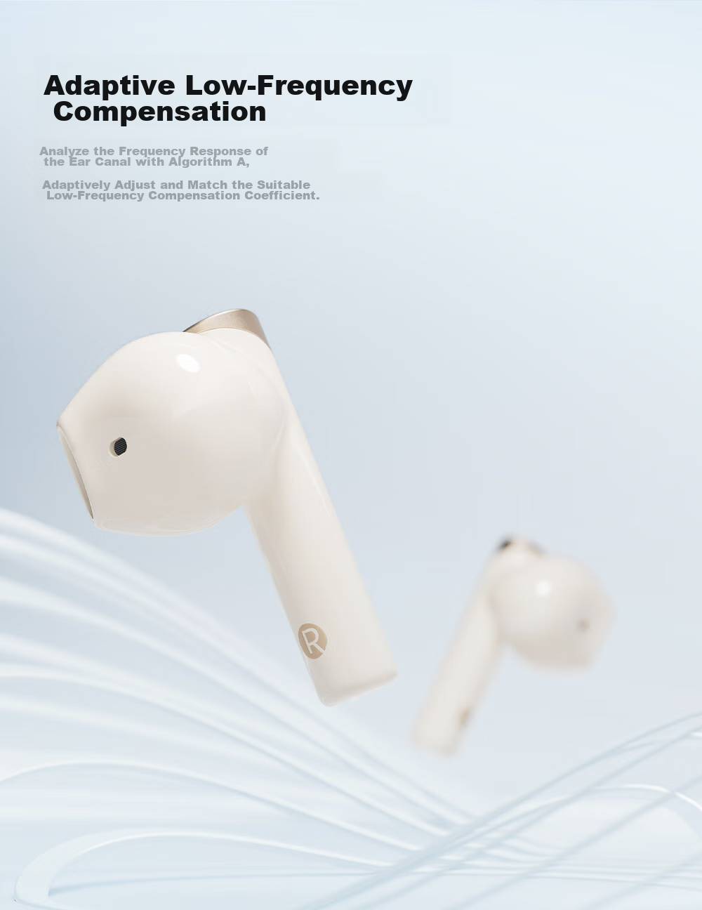 Manbuzhehuazai Magic ANC True Wireless Bluetooth Earphones, Semi-In Active Noise Cancellation, 30-Hour Battery Life, Dual Device Connection, Compatible with Apple, Huawei, Xiaomi, Bean Gree 10