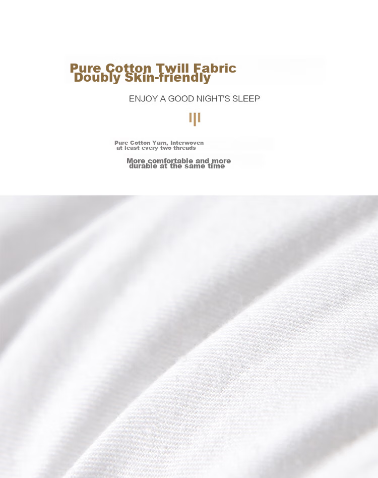 FUANNA Home Textile Mattress, All-Cotton Fabric Antibacterial Protective Mattress Pad, Double-Sized Non-Slip White, 180*200cm 7