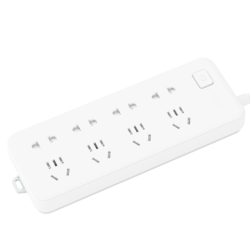 CHNT Socket, Dormitory Power Strip, Switch Power Cord, Long Cable Strip, Power Board, Sunrise 2S-1244, Eight Outlets, 5m