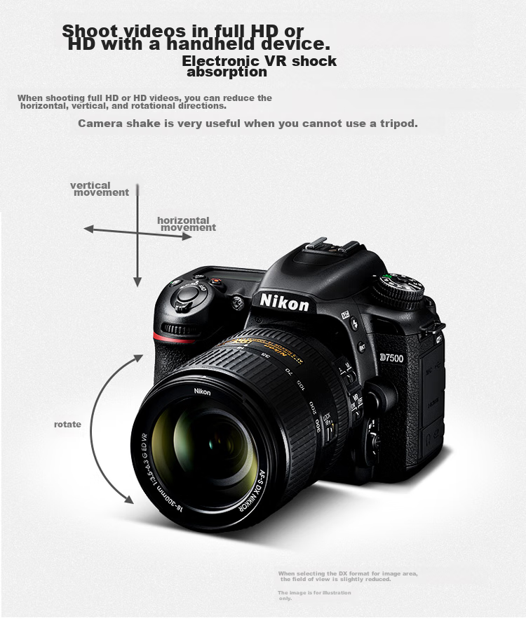 Nikon D7500, 18-140mm F/3.5-5.6G ED VR [Subsidies], DSLR Kit, Entry-Level DSLR 19