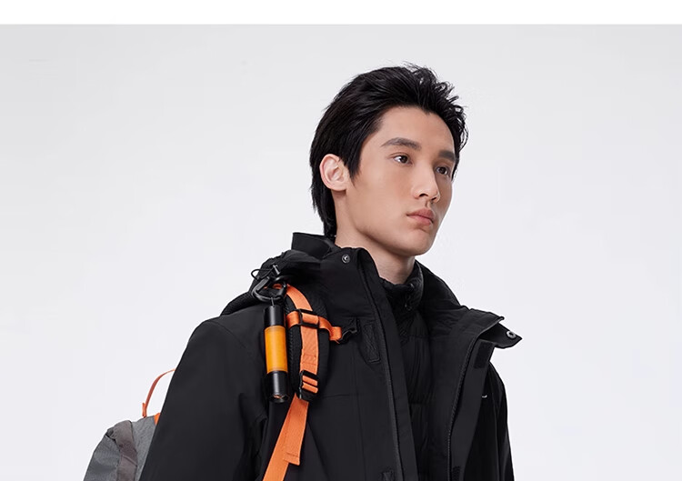 CAMEL Outdoor 3-in-1 Jacket Thickened Goose Down Warm Windproof Waterproof Mountaineering Coat S 28