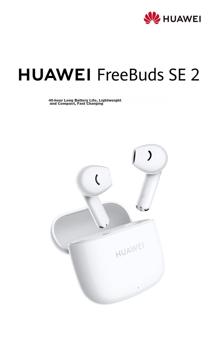 HUAWEI FreeBuds SE 2 Long-Lasting Bluetooth Earphones, 40-Hour Battery Life, Fast Charging, Bluetooth 5.3 Compatible with Apple/Android Phones, Blue 5