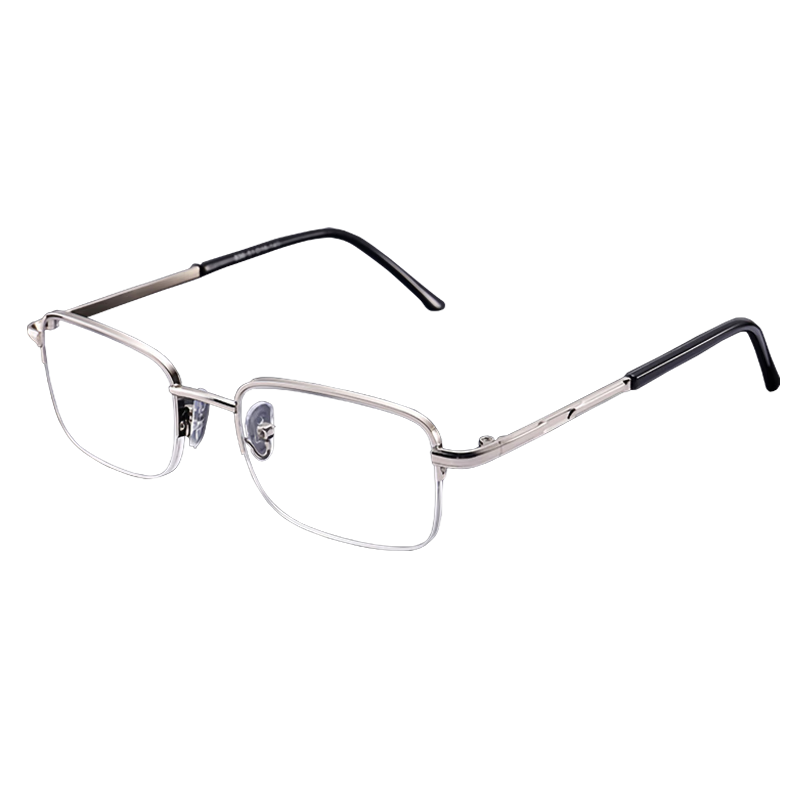 DRATRA HD Reading Glasses Resin Lenses Unisex Middle-aged and Elderly Fashion Metal Minimalist Frame Business Style