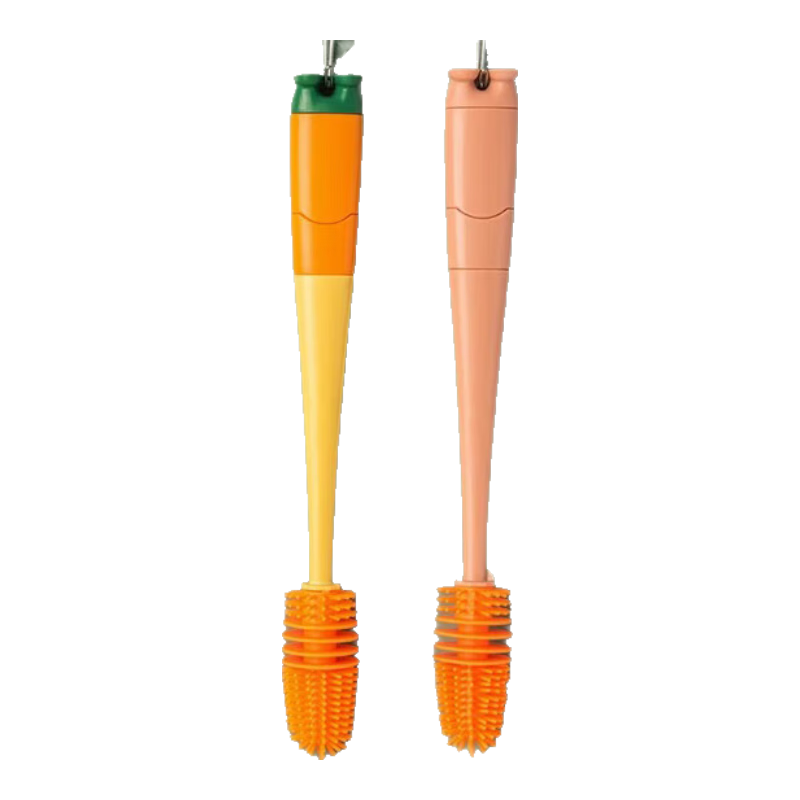PINYU Cup Brush Cleaning Tool Four-In Long Handle Silicone Bottle Brush Water Cup Mouth Tea Cup Thermos Cup Gap Straw Brush