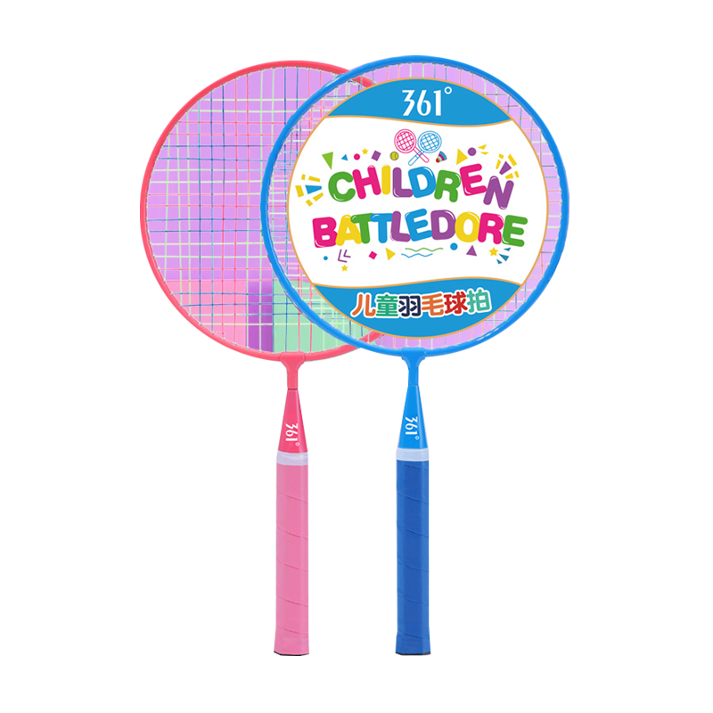 361° Badminton Racket for Children, Durable Set for Ages 3-12, Toy Gift Package, Blue