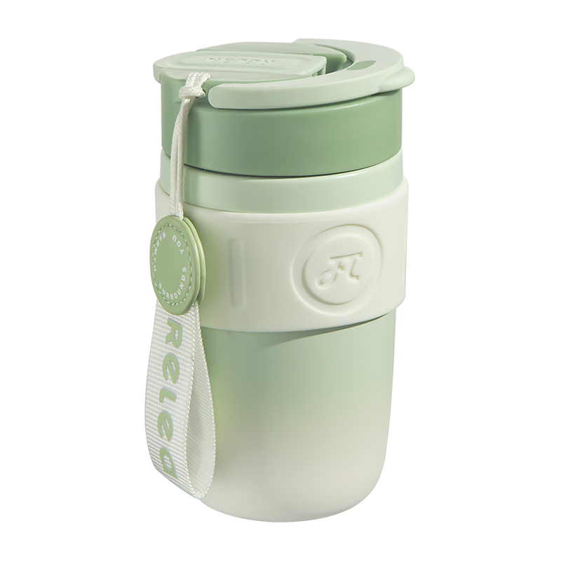 RELEA Insulated Mug for Men And Women, Portable Coffee Cup with Straw, Stylish Large Capacity Water Bottle, Mid-Autumn Festival Gift