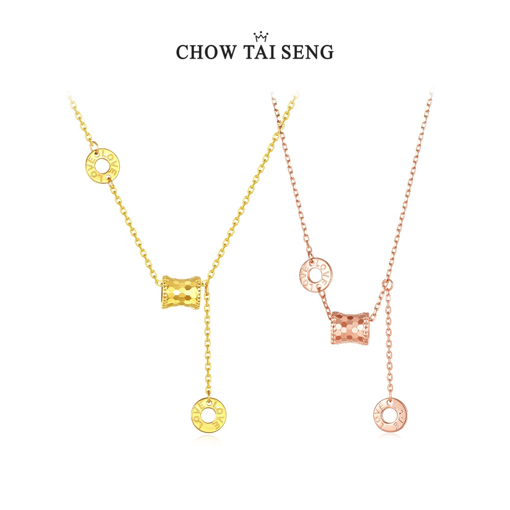 Серебряное колье CHOW TAI SENG
