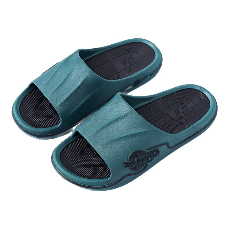 Huili Sports Slippers for Men, Indoor And Outdoor Wear, Comfortable Bathroom Soft Cushioning Non-Slip HL3986 Dark Green And Black Size 46-47