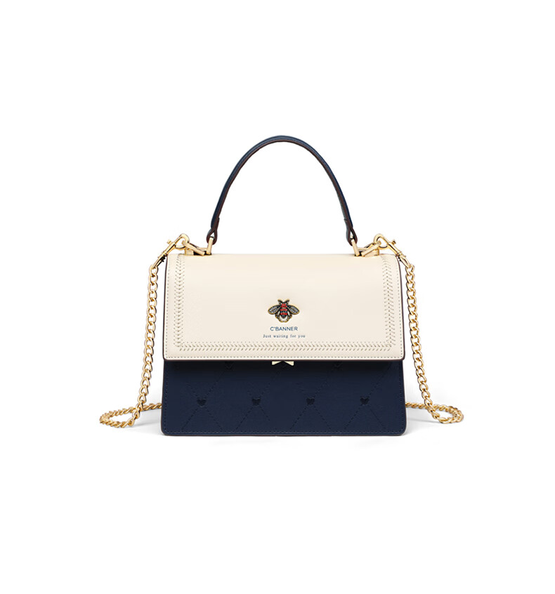 C.BANNER Leather Handbag for Women, Tote Bag, Shoulder Bag, Crossbody Light Luxury Chain Bag Brand Birthday Gift for Girlfriend on May 20 12