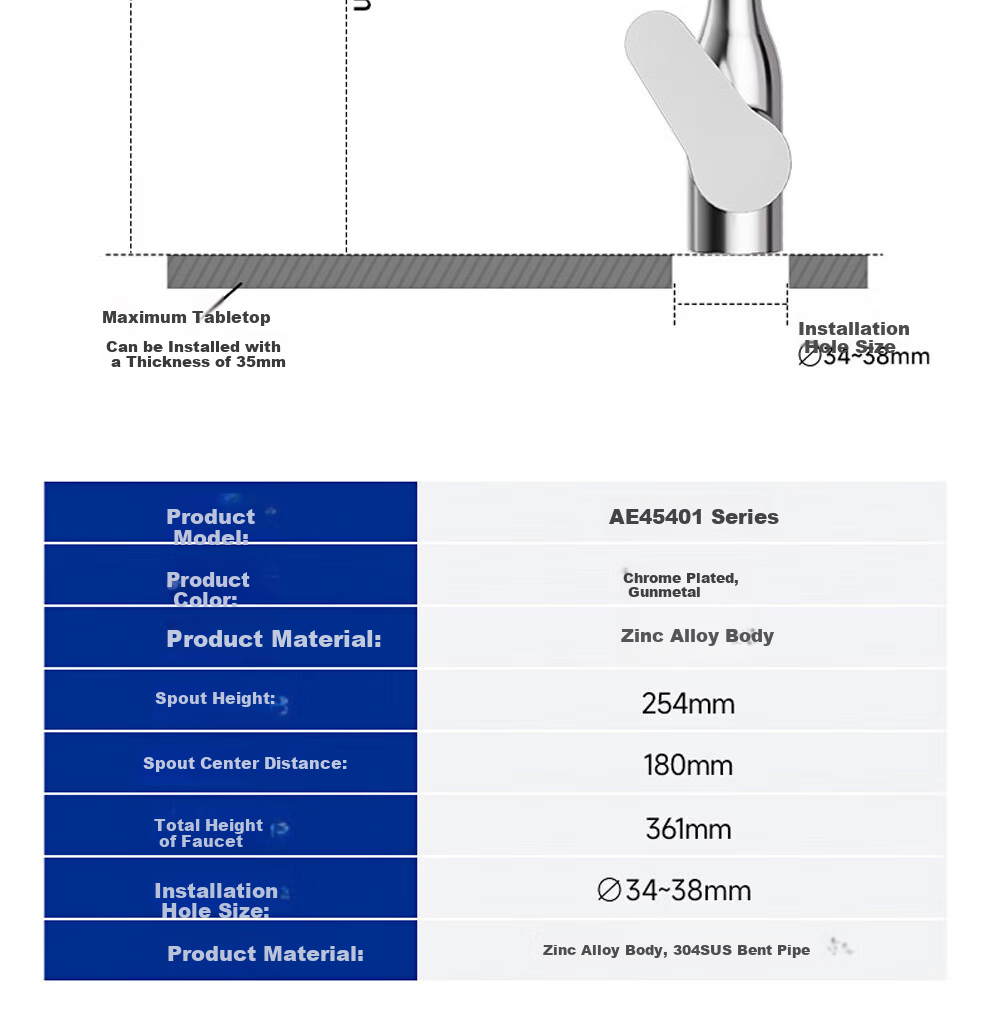 ARROW Hot And Cold Kitchen Faucet Sink Vegetable Washing Basin Faucet, Hot And Cold Dual Control, 360° Rotatio 12