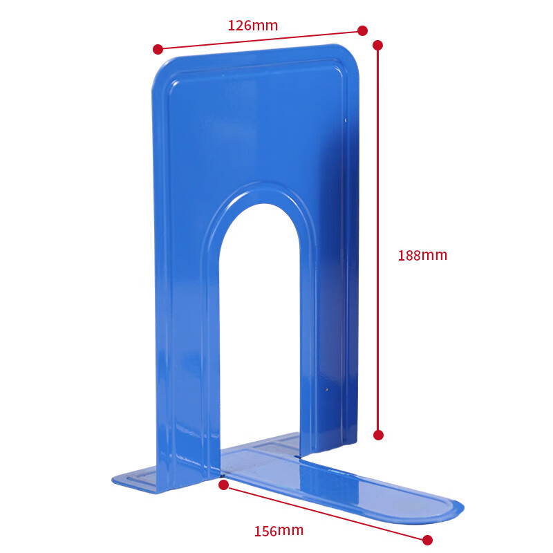 TANGO Metal Bookend, 19cm Thickened Non-Slip Desktop Bookshelf, Office And Study Supplies, Essential Office Item, Blue, Tabletop Bookshelf