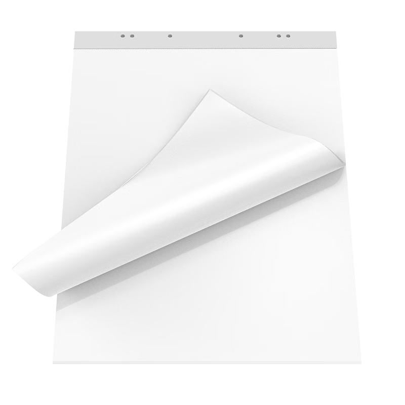 AUCS Whiteboard Paper 70x90cm 30 Sheets Large White Paper for Training Hanging Paper Clip Paper Whiteboard Special Paper A1 Paper for Advertising Meetings Writing Board Poster Paper VCPAD30