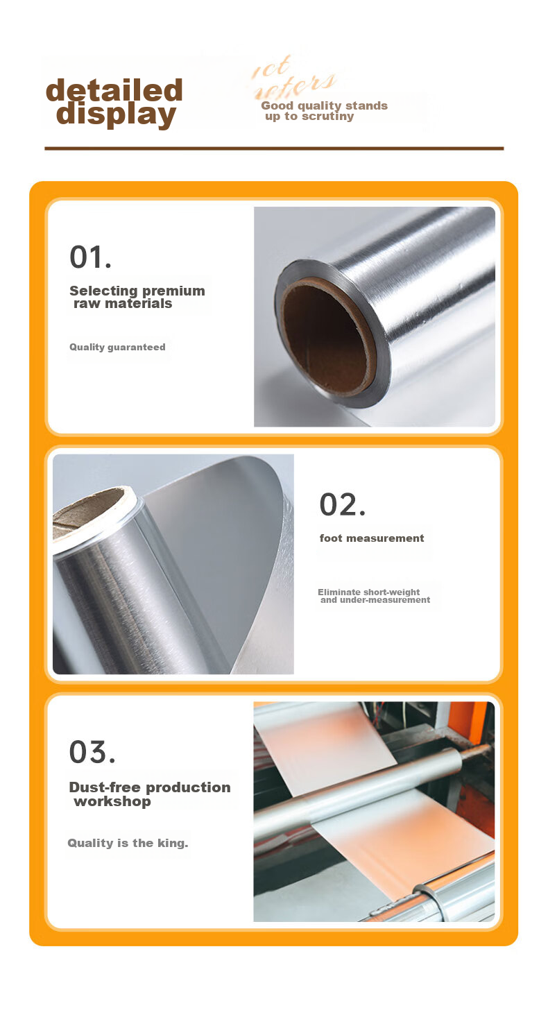 Temeiju Extra Thick Aluminum Foil Roll, 50m*38cm*18 Microns, for Air Fryer Paper, Oven Paper, Baking And Barbecue Use 11