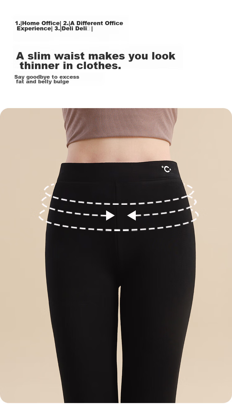 MiiOW Fleece-Lined Leggings for Women, New Style for Autumn And Winter 2026, Thick Warm Flat-Front Brushed Fleece-Lined Leggings for Outer Wear 11