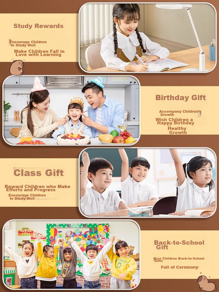 Shuxing Capibara Stationery Set Back-To Gift Box for Boys And Girls, Birthday Present, Children's Day Gift, Middle School Planner, High-Quality Gift for Elementary Students, Party Favor 4