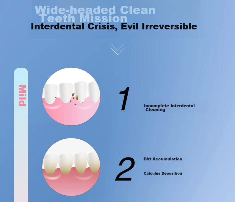 EBISU Four-Stage Bristle Adult Toothbrush, Medium Bristles for Luxurious Oral Care, Deep Cleaning And Fresh Breath, 4 Pieces with Random Colors 5