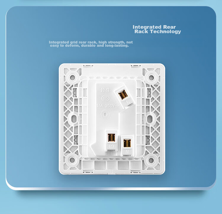 BULL Switch Socket G28 Series, 16A Switch Socket with 86-Type Socket Panel, G28E204AS, Pearl White 15