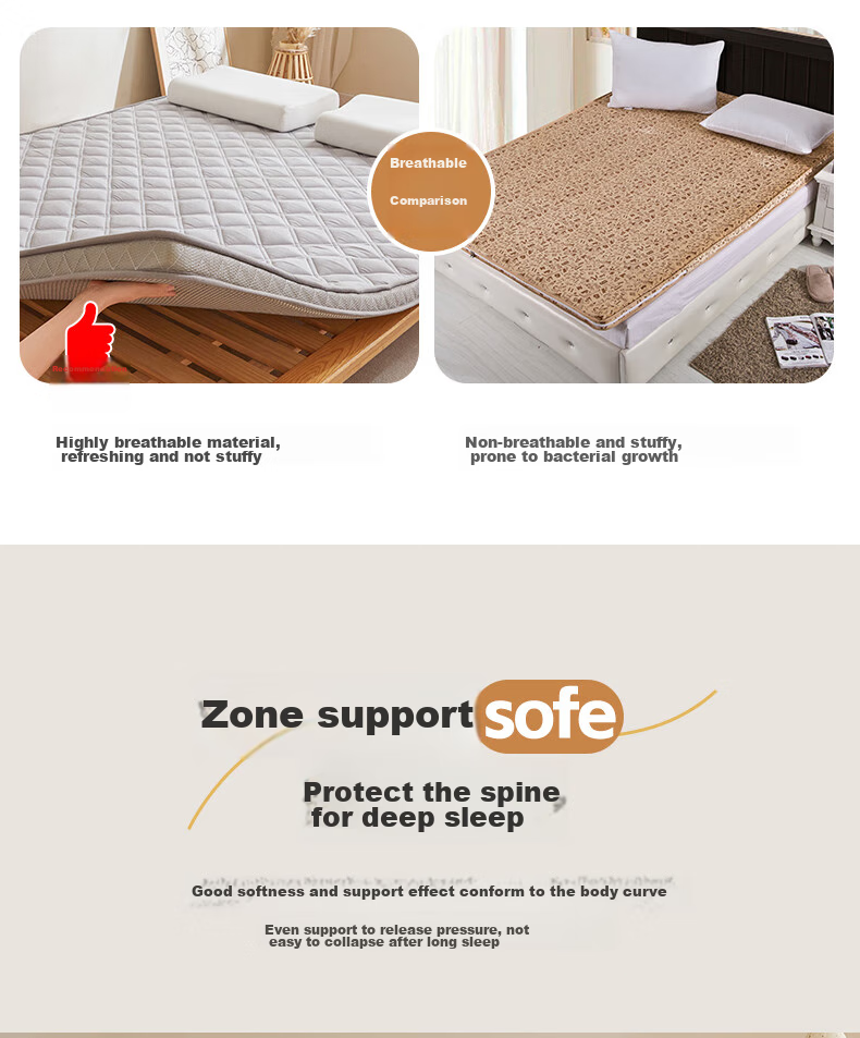 Sushidai Latex Memory Foam Mattress, Class A, 1.5-Meter Simmons Mattress, Thickened Foam Tatami Soft Pad, 150*200 12