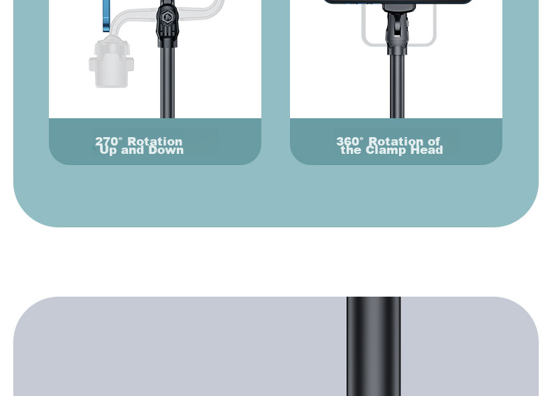 Earlymen EM-131 Mobile Phone Live Streaming Stand, Desktop Selfie Adjustable Extendable Lazy Stand, Office Student Dorm Bedroom Online Class Watch TV Gadget, Universal Phone Holder 10