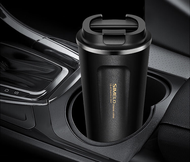 SIMELO 316 Stainless Steel Insulated Travel Mug for Men and Women 510ML Blue Mountain White 8
