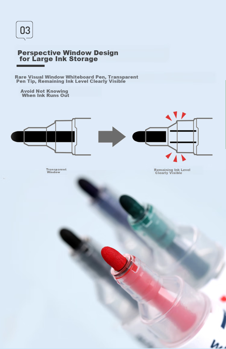 Uni Mitsubishi Erasable Whiteboard Marker PWB-202 Office Stationery Children's Marker Pen, 1.8mm-2.2mm Black, 12-Pack 5