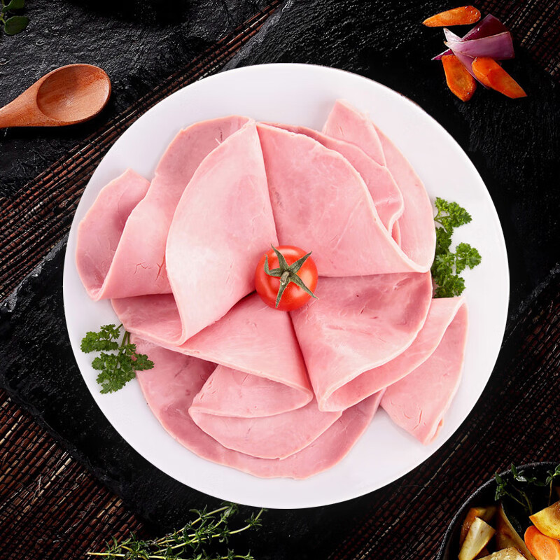 恒慧火腿切片150g 共9片猪肉香肠早餐食材春节年货年夜饭即食独立装