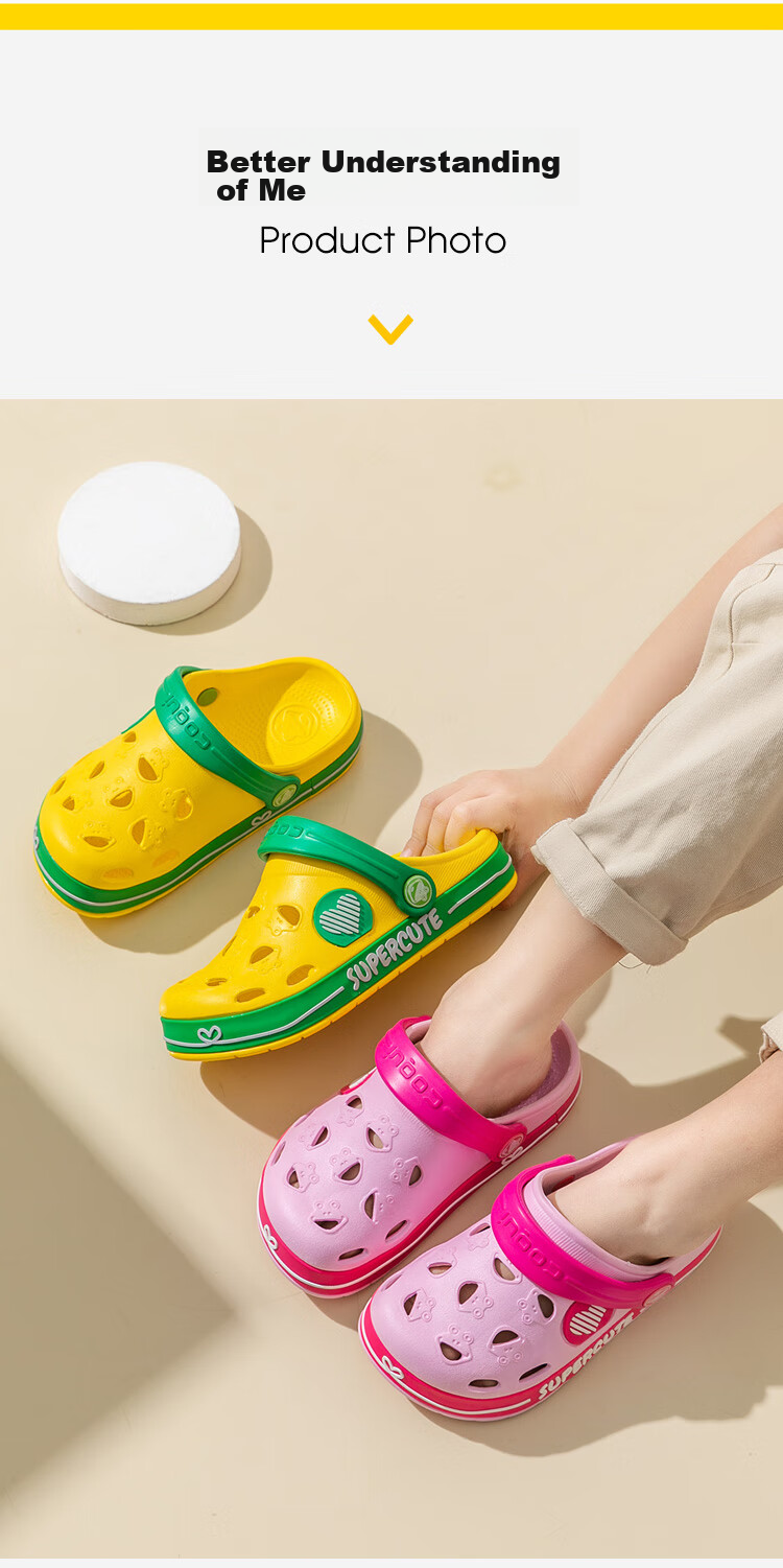 Coqui Children's Perforated Shoes, Boys And Girls Lightweight Sand-Draining Two-Way Casual Slippers, Big Kids Candy Pink, Size 36-37, CQ8538 10