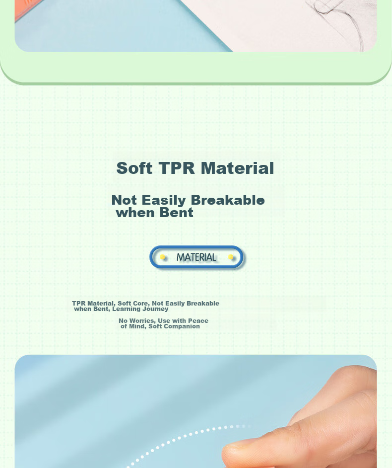 Deli (Deli) Promotes Erasers for Middle School Entrance Exams And College Entrance Exams, Blessing Gifts, Stationery, Push-Pull Design, Low Dust Pencils And Erasers, for Children, Primary School Students, Art Students, Single Piece, Gree 11