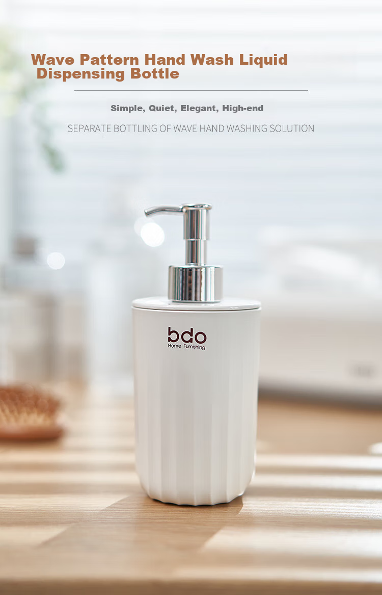 BDO Push-Type Large Capacity Dispensing Bottle, Bathroom Hand Soap Empty Bottle, Hotel Bathroom Replacement Bottle, 320ml 1