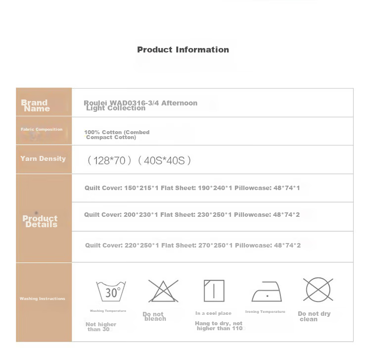 LUOLAI Home Textiles 100% Pure Cotton Bedding Set, Chinese Style Bed Sheet And Duvet Cover Double Set, 200*230cm 11