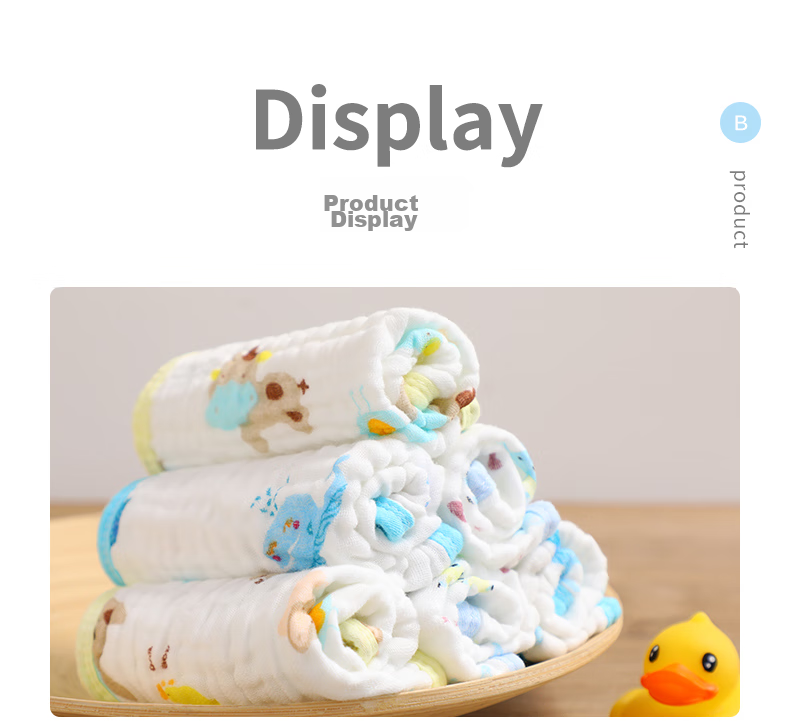 Grace Class A Children's Towels, Pure Cotton Towel Set of 3, Thickened Absorbent Face Towels, 70g/piece 6