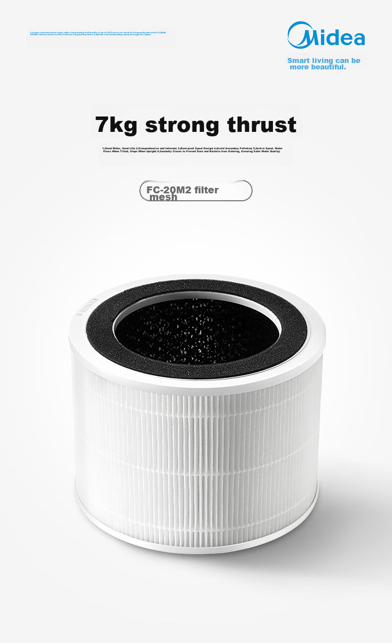 Midea [Original Genuine Product] Air Purifier Filter Cartridge, Formaldehyde Decomposition, Odor Removal, Particle Filtration Purifier L1Pro Original Filter Net FC-50F1 [Accessory] 2