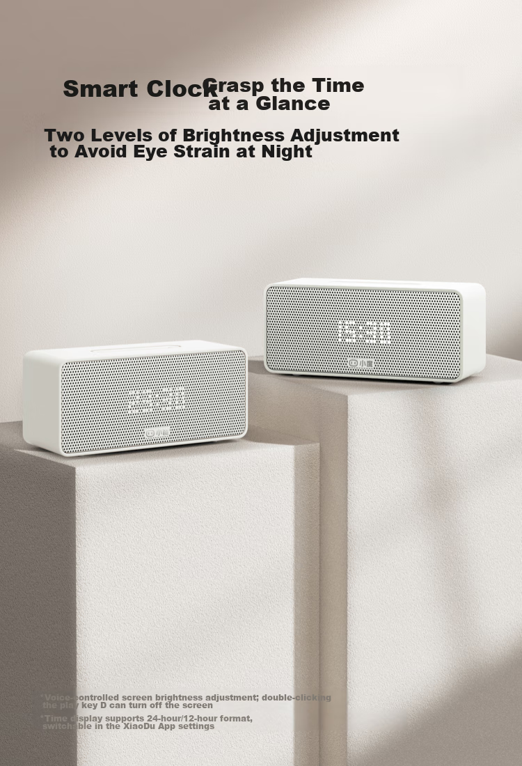 Xiaodu Sound Lingdong Version, Milk Chocolate Cocoa [Super Power Xiaodu] Smart Speaker, Professional Acoustic Design, Bluetooth Computer Desktop Speaker, Smart Alarm Clock, Gift for Gifting 7