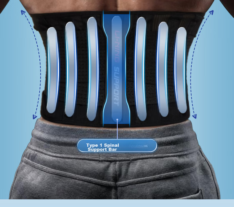 Li-Ning Waist Support Belt for Sports And Fitness, Specially Designed for Men with Herniated Discs, Lumbar Muscle Strain, Prolonged Sitting, Running, Basketball, Deadlifts, And Waist Protectio 13