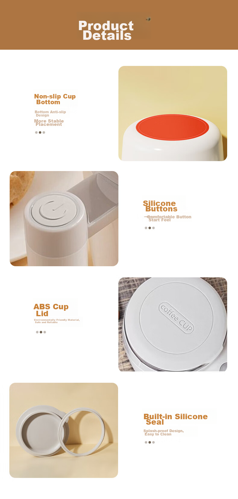 CLITON Electric Stirring Cup Automatic Rechargeable Coffee Mug Magnetic Rotating Mixer Soy Milk Powder Shaker Lazy Water Cup 11