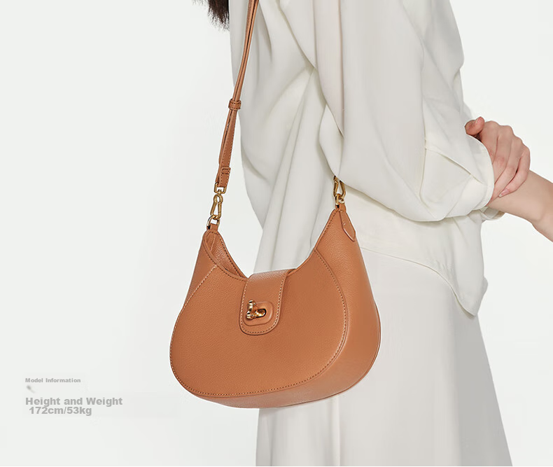 JONBAG New Moon Bag, Single Shoulder Underarm Crossbody Bag, High-End Niche Design, Versatile for Commuting, Perfect Gift for Girlfriend on May 20th 16