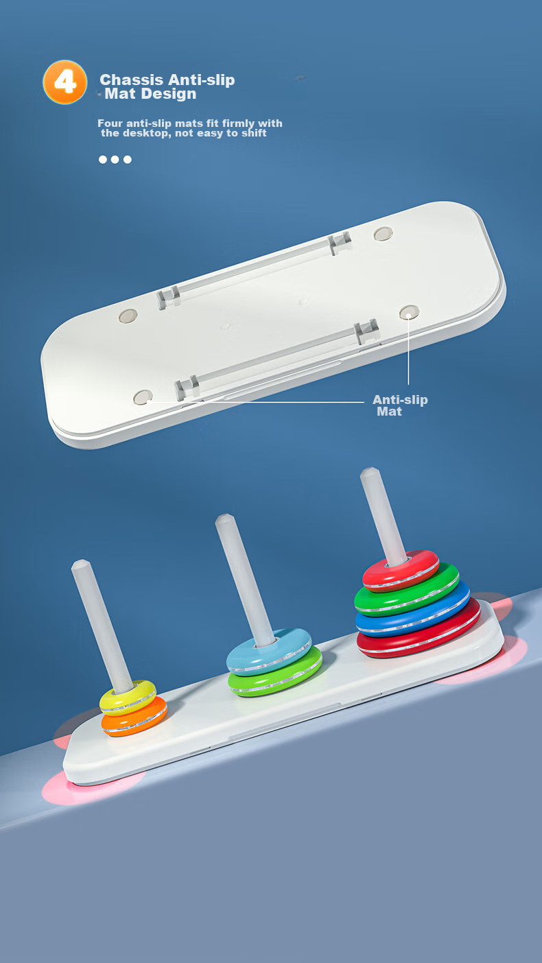 Qiyi Ten-Tower Hanoi Tower, Children's Toy, Baby Building Blocks, Competition-Specific, Logical Thinking Training, Early Education Teaching Aid 9