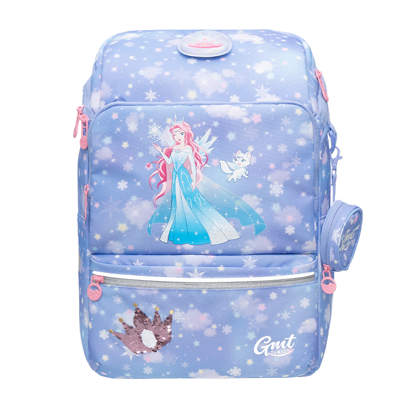 Gmt for Kids Children's Backpack Lightweight Spine-Protecting And Load-Reducing Shoulder Bag for Primary School Students with Large Capacity, Gift for Girls in Grades 1-4, Frozen Princess Desig