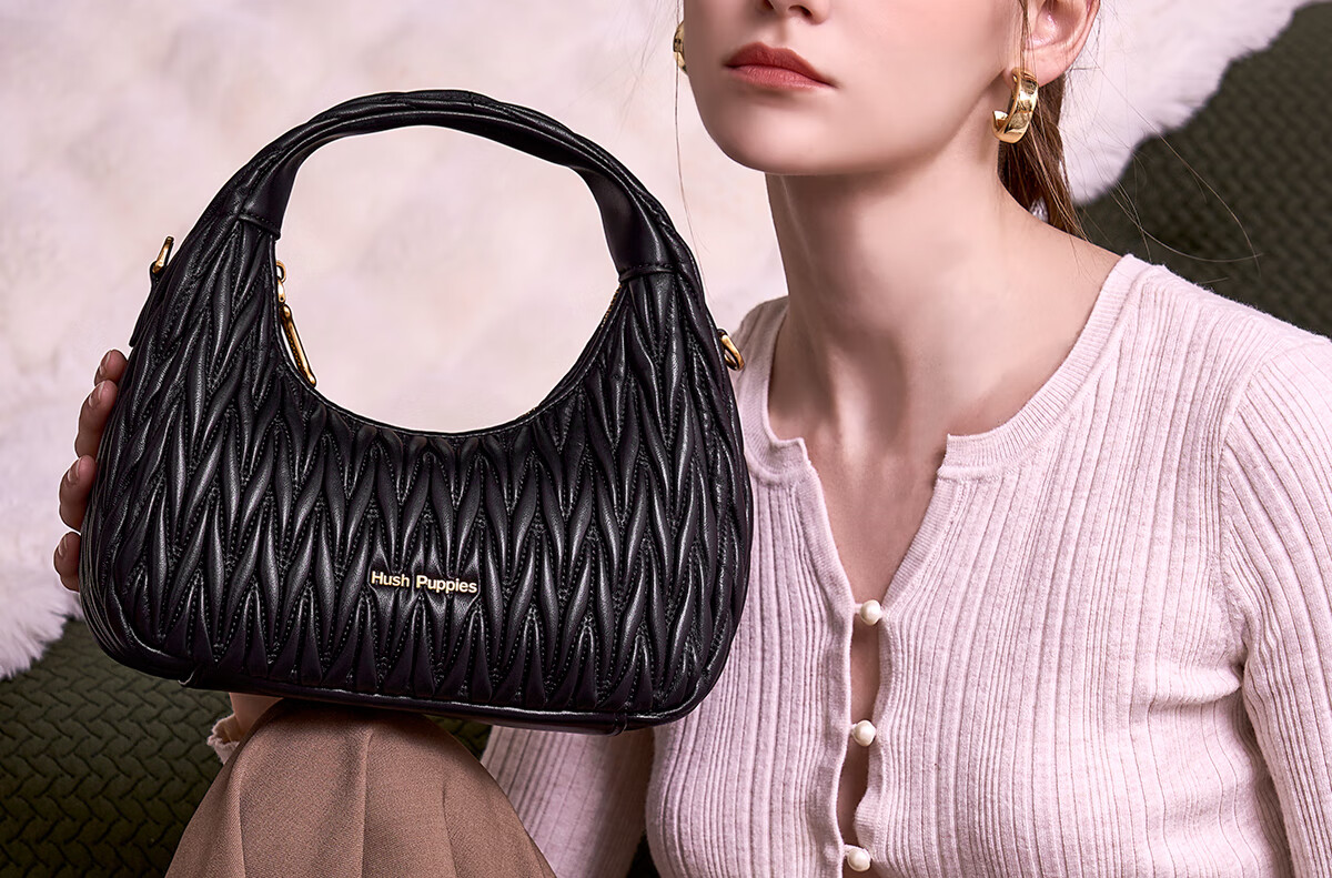 Hush Puppies Women's Candy Color Handbag Modern Fashion Crossbody Crescent Bag Birthday Gift for Girlfriend 5