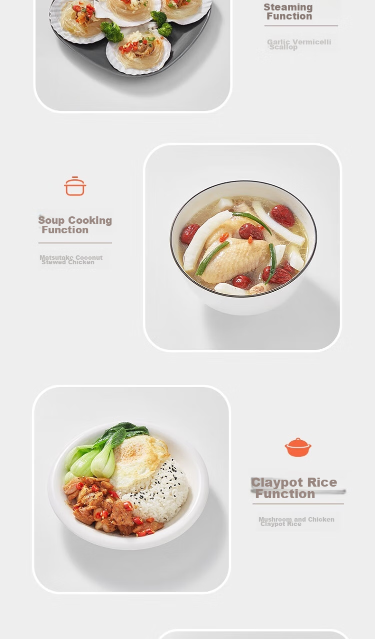 SUPOR ZMD Anxin Series, Touch Control Panel, 9 Functions, Removable Inner Cover, 24-Hour Reservation, Micro-Pressure, Ball Pot Inner Tank, 4L Rice Cooker SF40FC375 10