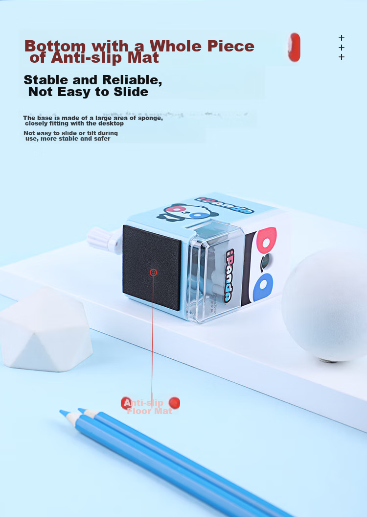 Zhonghua H1001 Student Stationery Panda Pencil Sharpener/rotary Pencil Sharpener/automatic Pencil Sharpener for School Opening H1001 Blue 5