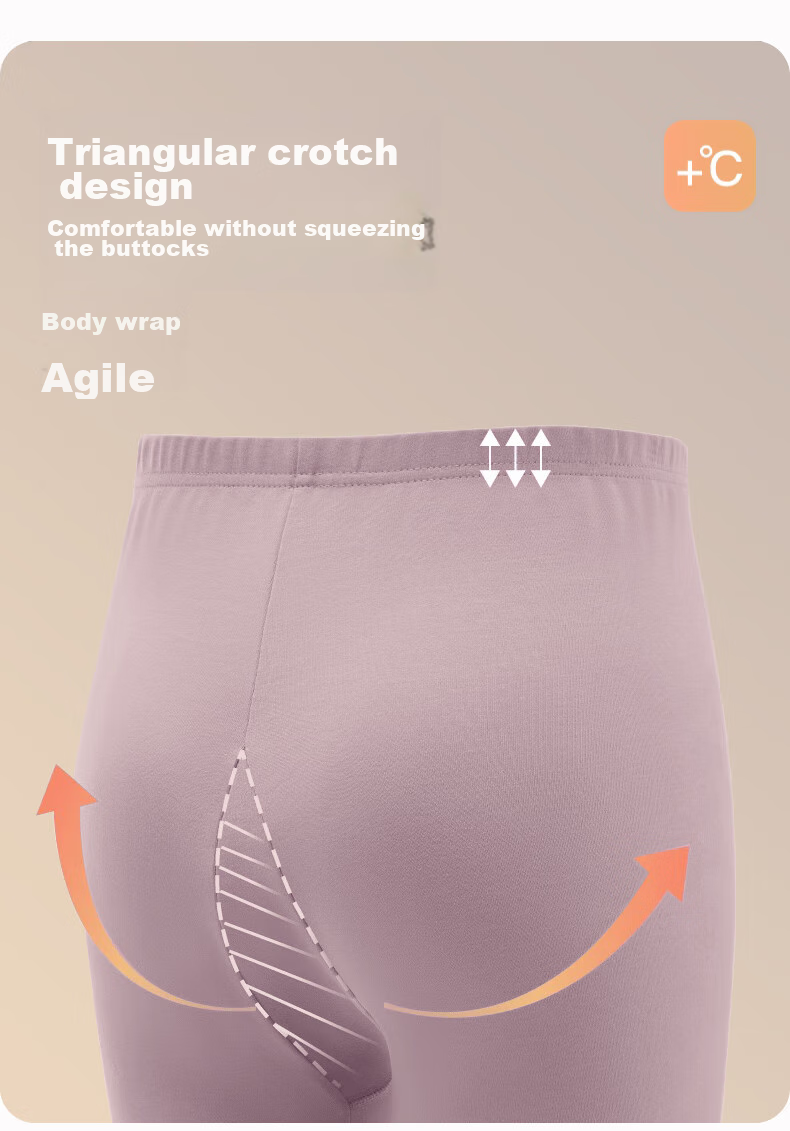 LangSha Women's Autumn Underwear Set, Middle-Aged And Elderly Pure Cotton Cardigan Thermal Underwear, 7A Antibacterial And Anti-Mite Base Layer Set 18