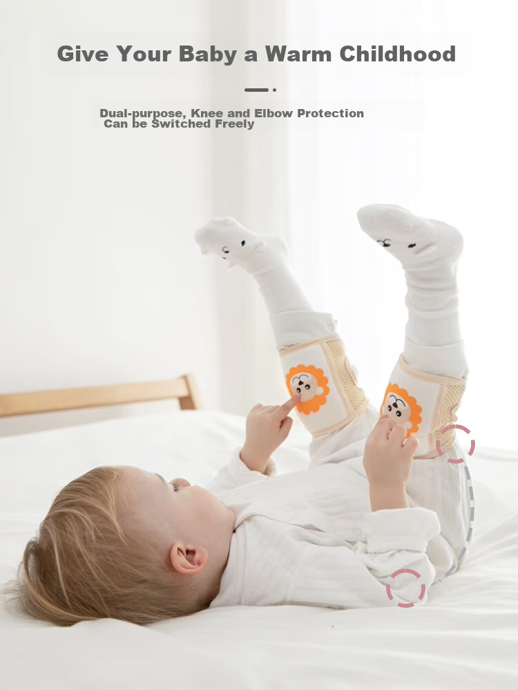 9i9 Baby Knee Pads Crawling Anti-Fall Elbow Guards Breathable Mesh Non-Slip Toddler Walking Protection 2 Pairs A99 11