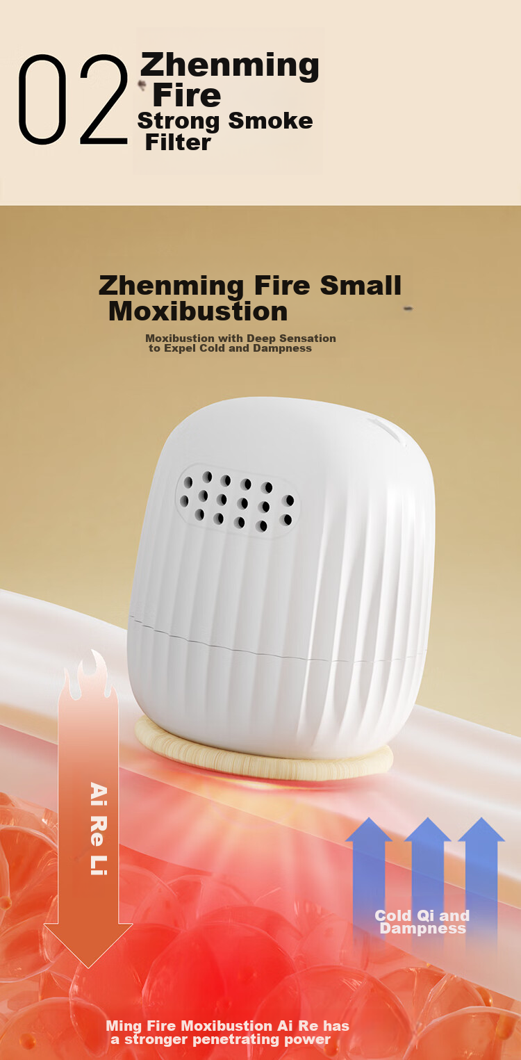 Breo Small Moxibustion Box Dual-Machine Version Reusable Moxibustion Tube Small Tube Moxibustion Portable Moxibustion Pot Home-Use Portable Moxibustion Device Birthday Gift for Parents, Mothers, Boyfriends, Girlfriends 9