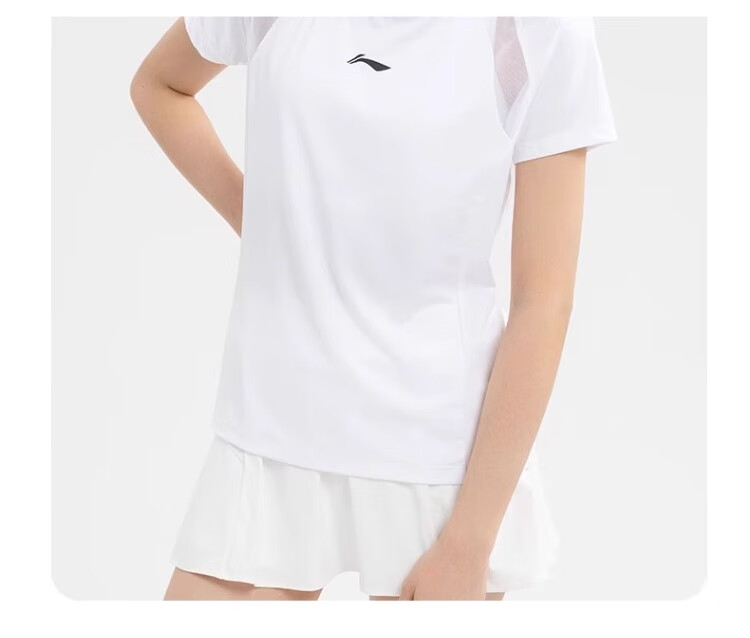 Li-Ning Yoga Wear for Women, Mesh Back Short-Sleeve Top, Sports Running Fitness Clothing, Fashionable And Slim-Fit 16