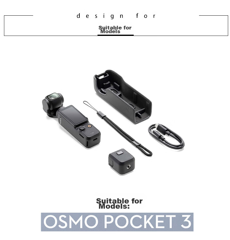 KYOTSU DJI Osmo Pocket 3 Portable Storage Bag, Pocket Camera Gimbal Handheld Tripod, Pocket 3 Protective Case, Shockproof, Splash-Resistant, Handheld Bag 2